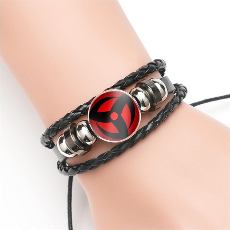 Leather Bracelet - Anime Naruto Snap Weave Skórzana Opaska